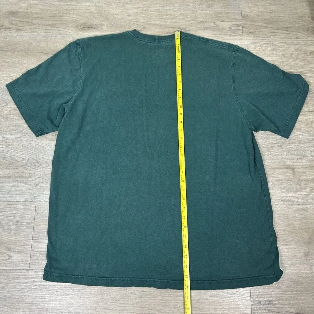 Carhartt Loose Fit Heavyweight Green Work T-shirt Size XL